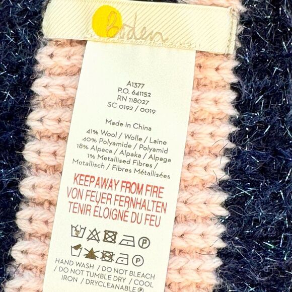 Boden Chunky Pink Matching Knit Winter Hat & Scarf. One Size. OS. NWOT.